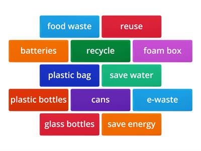 U3 Save Our Planet Vocab Review (Waste and Environment Protection)