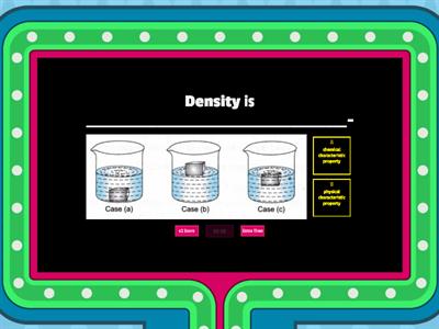 Density Density Density - Extra Credit =)  