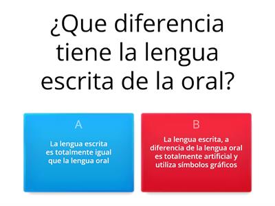 La escritura oral y escrita