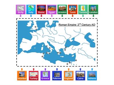 Unit 2: Lesson 4a - Activity 1c Mapping the Roman Empire (by country & capital city)