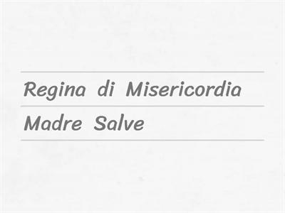 La preghiera del Salve Regina