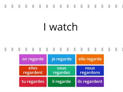 Regular ER verb - regarder