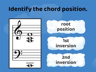  Inversions of chords 6: F major treble and bass clefs