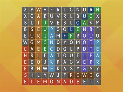 Module 5: Eating Right (Wordsearch)
