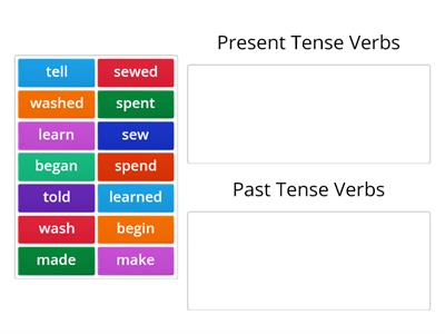 Present vs Past Tense Verbs