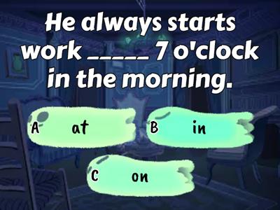 Prepositions of Time