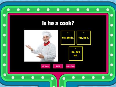 FM2 L4 Is he a cook? (Grammar)