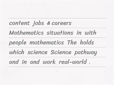 Investigating Careers_Unit 4_Lesson 3_Science & Mathematics pathway