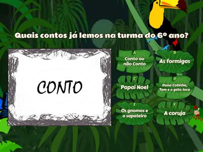 Elementos da Narrativa - Questionário (6º ano - Revisão)