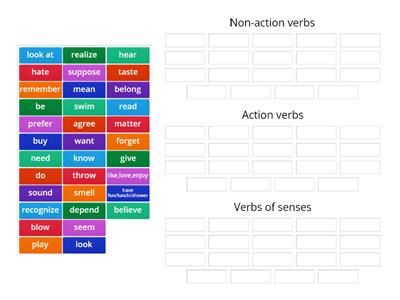 1A Action and Non-action verbs 