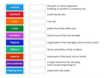 10 Adv U3 L11-12 Vocabulary Matchup