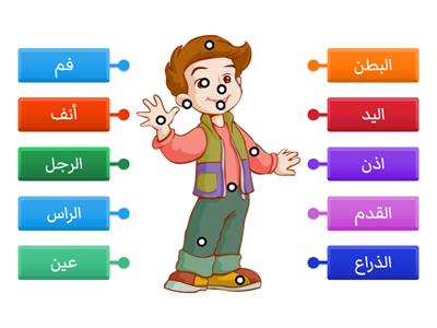  - اجزاء الجسم - المعلمة آية ياسين 