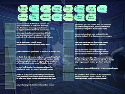 vocabulaire code de la route 1