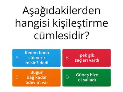 kişileştirme etkinlikleri