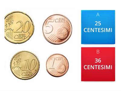 EURO: SOMME CON I CENTESIMI DI EURO 