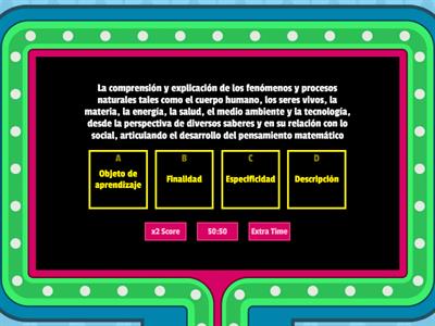 Campo formativo: Pensamiento y saberes científicos