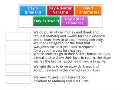 Diwali Days Matching 11/19/2023