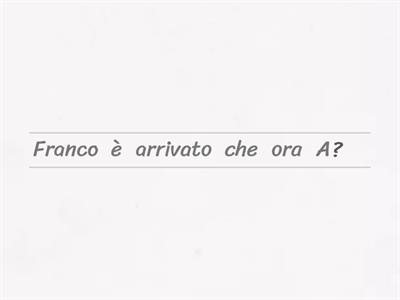 Trapassato prossimo. Come si possono abbinare le frasi per costruire una conversazione?