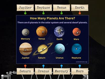 8 planets in the solar system