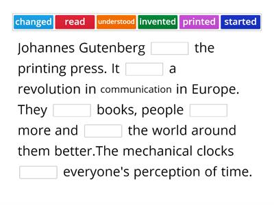 The Middle Ages - Johannes Gutenberg