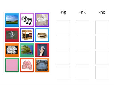 Final blends (-nd, -nk, -ng)