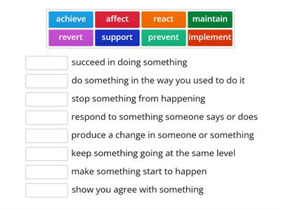 Changes Vocab