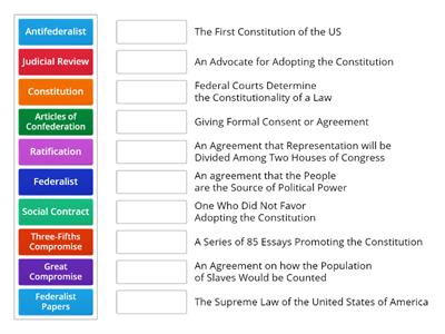 Constitution Matching 1