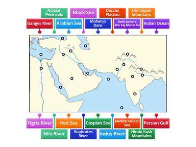 India Civilizations Map