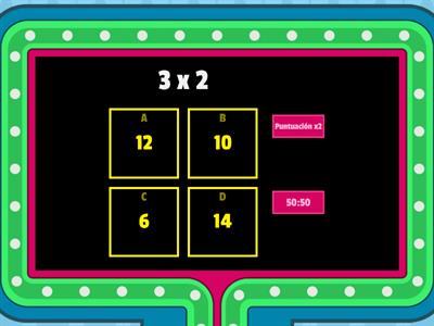 Tablas de multiplicar