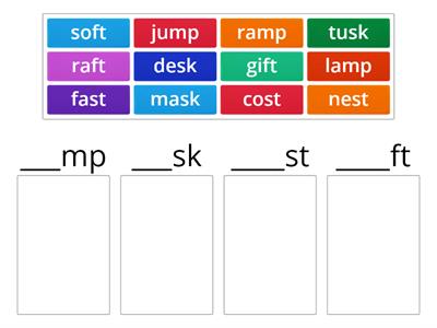 End blend group sort