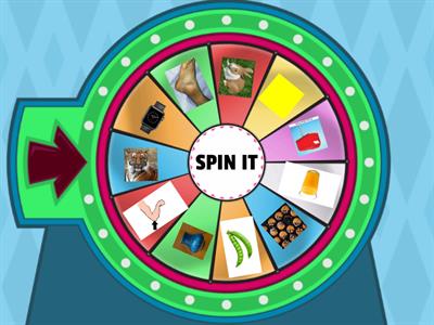Spin the wheel- Beginning sounds