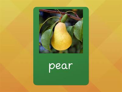 fruit flashcards