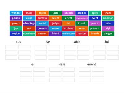  Suffixes