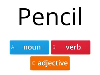 Noun, Verb or Adjective  Quiz