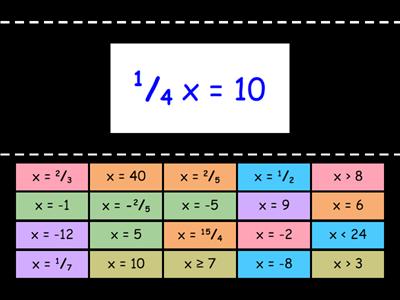 Solving Equations Mixture S2 L3/4 (more challenging version) 