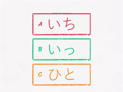 漢字（かんじ）にちあ｜１｜一・二・三・四・五