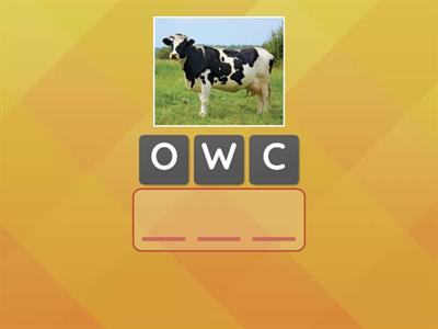 Farm animals (anagrams)