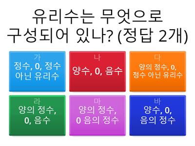 정수와 유리수