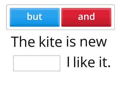 Grammar focus: ,,and'' / ,,but''.