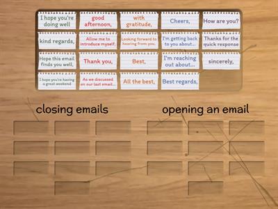 email phrases