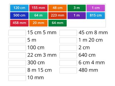 Jednostki długości - zamiana milimetry, centymetry, metry