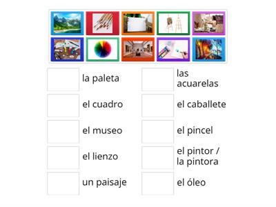 Vocabulario sobre PINTURA