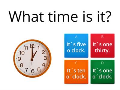 what time is it? 4tos básicos