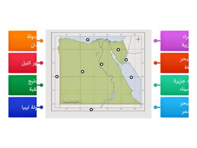 خريطة مصر 