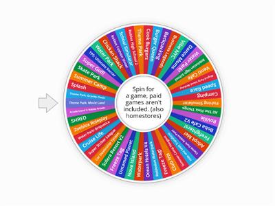Roblox Category: Play Together Random Game Wheel