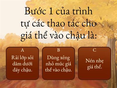 ÔN TẬP HKI CÔNG NGHỆ 4 CÁNH DIỀU