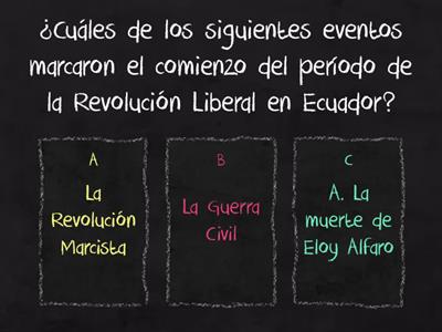 Período de la Revolución Liberal en Ecuador (finales del siglo XIX - principios del siglo XX)