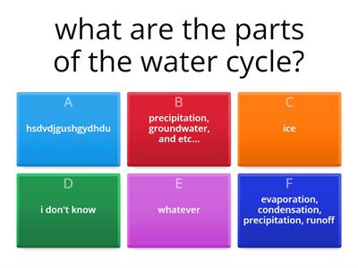 water cycle