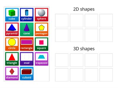 2D and 3D shapes