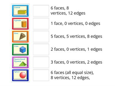 3D shape and properties matching game